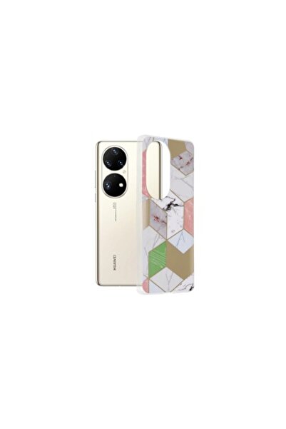 Bibilel Carcasă pentru Huawei P50 Pro - Techsuit Marble Series - Purple Hex