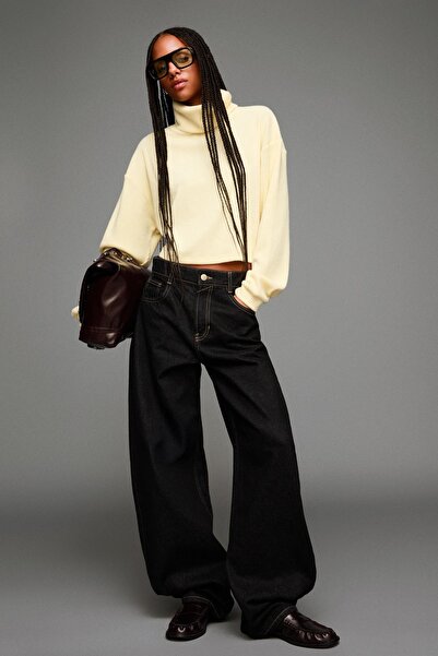 Bershka Fitilli dik yaka kazak