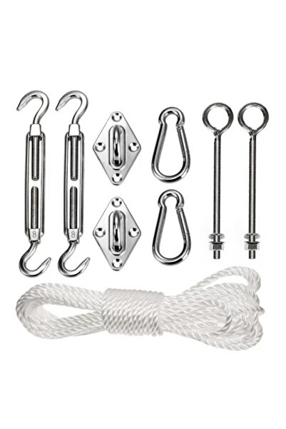 JollyMag Set Montaj Umbrar de Gradina din INOX GB 508, 9 diel