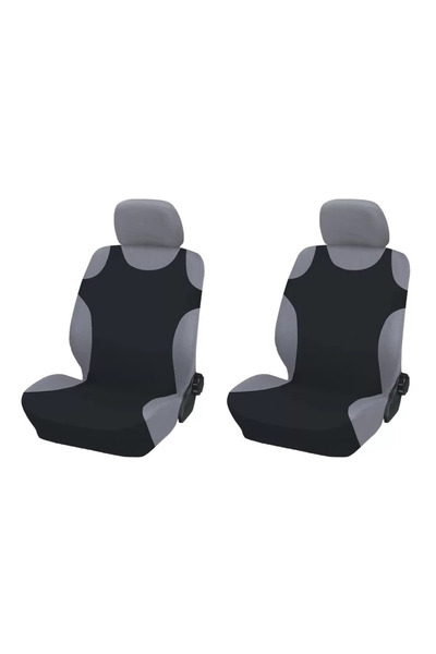 AMIO Huse auto tip maiou fata negru 2 buc