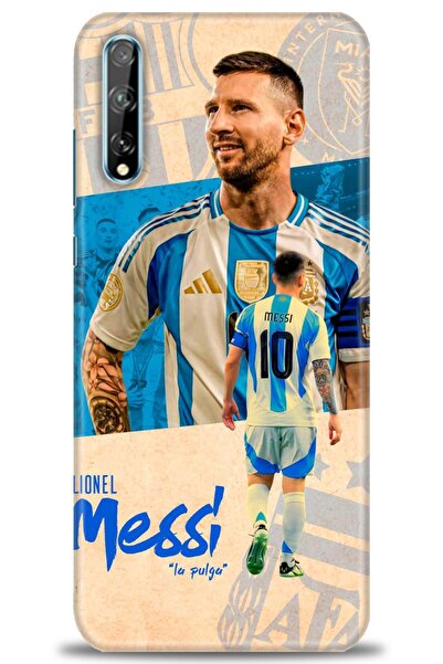 Rulet Aksesuar حافظة متوافقة مع هاتف هواوي بي سمارت اس HD مطبوع + واقي شاشة س...