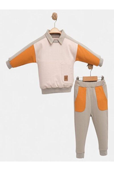 BİSCOİ Babybiscoi Reglan Sleeve Piece Edinburgh Baby Boy Double Set