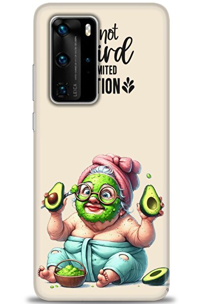 Rulet Aksesuar غطاء متوافق مع هاتف هواوي P40 Pro HD مطبوع + واقي شاشة سيراميك...