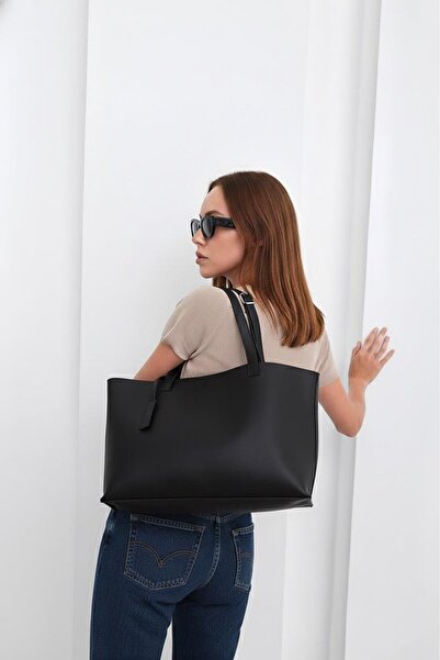 La La'Graccio Paris Geantă Jobe Shopper pentru femei Lagraccio Paris, neagră