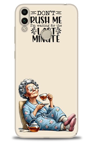 Rulet Aksesuar حافظة متوافقة مع هاتف هواوي هونر 8C HD مطبوع + واقي شاشة سيرام...