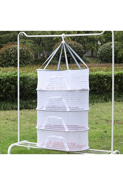SYNOPE Dört Raflı Bölmeli Açık Havada Güneşte Bitki Meyve Sebze Çamaşır Kurut...