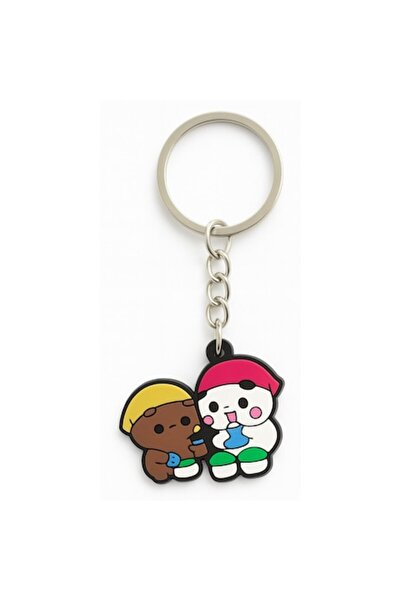 OEM Breloc cuplu Bubu și Dudu, 7,6 cm, multicolor