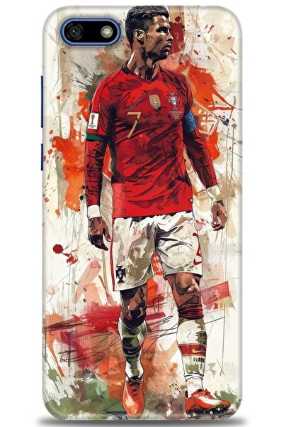 Rulet Aksesuar غطاء متوافق مع هاتف هواوي Y5 2018 HD مطبوع - غطاء سيليكون مصمم...