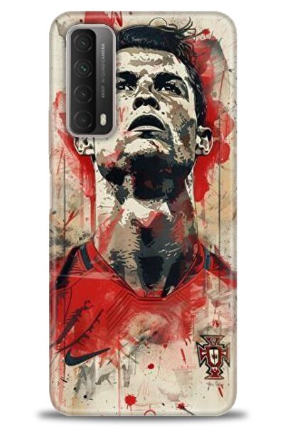 Rulet Aksesuar غطاء متوافق مع هاتف هواوي بي سمارت 2021 HD مطبوع - غطاء سيليكو...