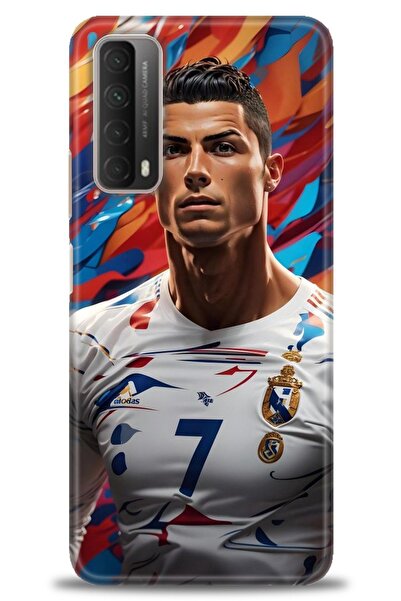 Rulet Aksesuar غطاء متوافق مع هاتف هواوي بي سمارت 2021 HD مطبوع - غطاء سيليكو...