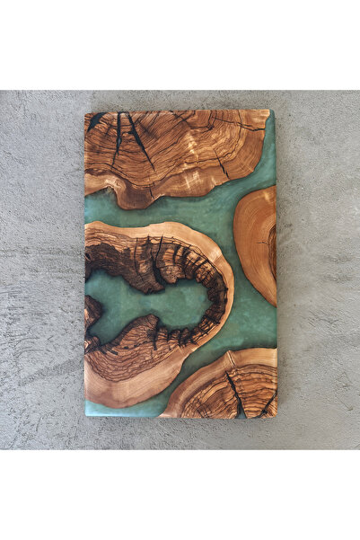 egedeneve لوح عرض إيبوكسي 25 سم × 40 سم أخضر