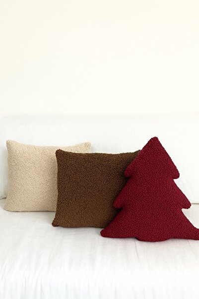 Madame Clean Home Teddy Decorative Pine Tree Pillow and Cushions