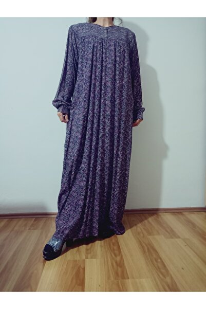 hoaryage Robadan Rochie pentru mama cu mâneci lungi 100% viscoză cu flori de ...