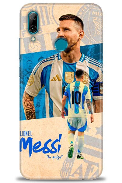 Rulet Aksesuar حافظة متوافقة مع هاتف هواوي بي سمارت 2019 HD مطبوع + واقي شاشة...