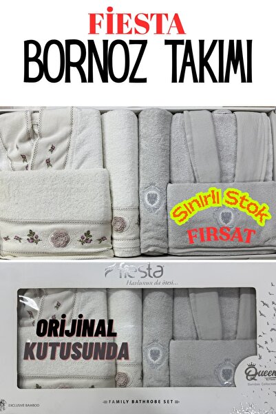 Fiesta Kampanyalı Bornoz Takımı - Özel Fiyat Sınrılı Stok - Ücretsiz Kargo