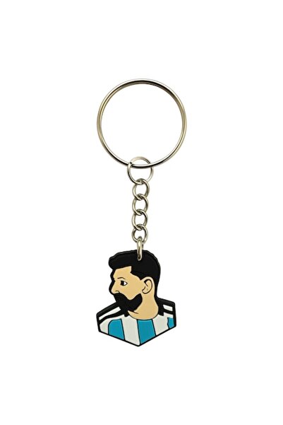 OEM Messi Argentina Keychain, Blue, 8 cm