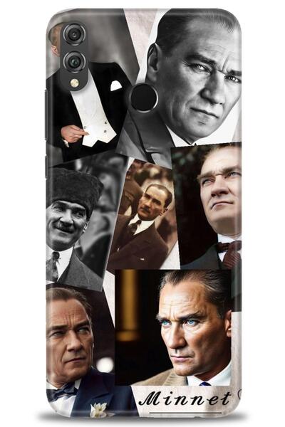 Rulet Aksesuar غطاء متوافق مع هاتف هواوي هونر 8X HD مطبوع - غطاء سيليكون مصمم...