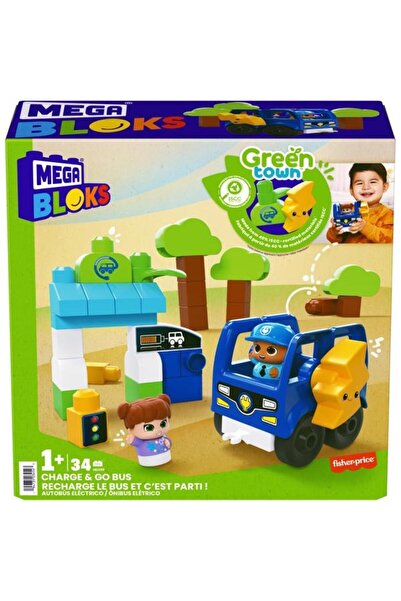 Mega Bloks Stavebná súprava - Charge & Go Bus, 34 dielov