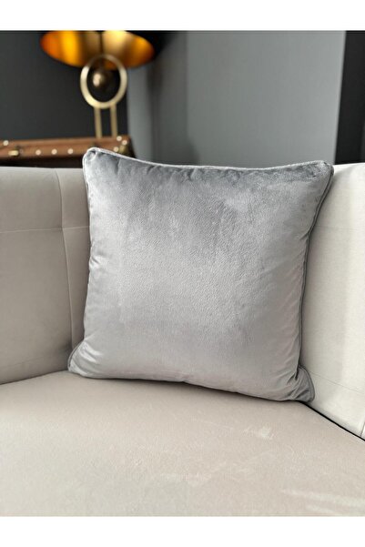 ref crea Velvet Throw Pillow Cover Silver Gray