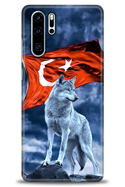Rulet Aksesuar غطاء متوافق مع هاتف هواوي P30 Pro HD مطبوع - غطاء سيليكون بتصم...