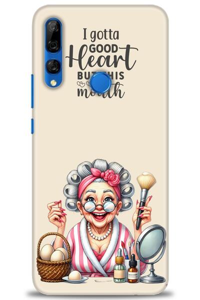 Rulet Aksesuar غطاء متوافق مع هاتف هواوي Y9 برايم 2019 HD مطبوع - غطاء سيليكو...