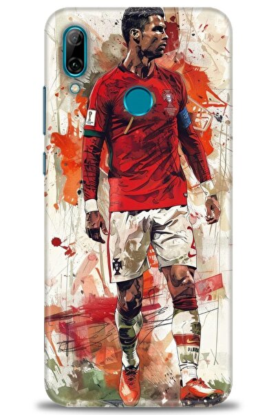 Rulet Aksesuar غطاء متوافق مع هاتف هواوي بي سمارت 2019 HD مطبوع - غطاء سيليكو...