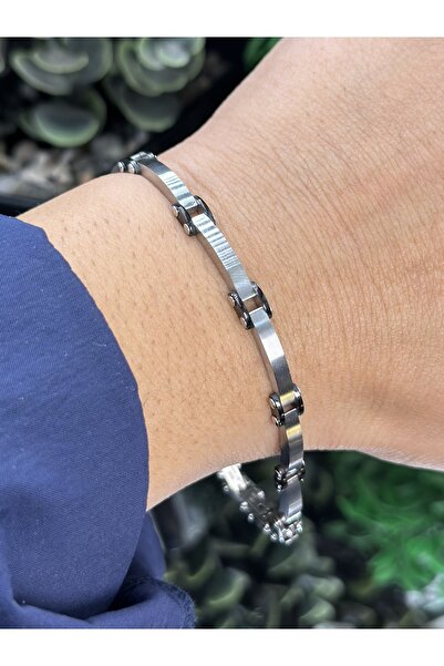 NikaŞ جودة لا تُضاهى! سوار رجالي أصلي من الفولاذ المقاوم للصدأ 316L مضاد للحس...