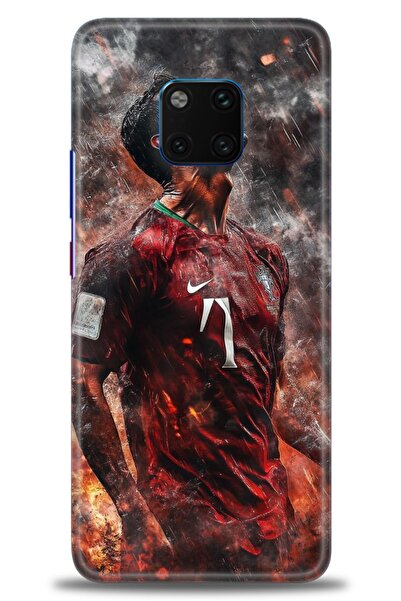 Rulet Aksesuar غطاء متوافق مع هاتف هواوي ميت 20 برو HD مطبوع - غطاء سيليكون ب...