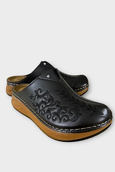 Liger Зимові ортопедичні капці для жінок із закритим носком, чорні - TABA