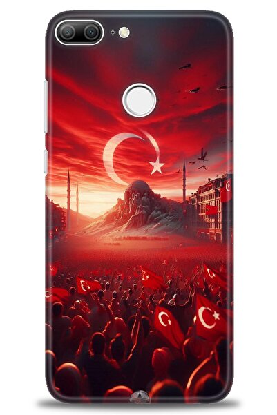 Rulet Aksesuar غطاء متوافق مع هاتف هواوي هونر 9 لايت HD مطبوع - غطاء سيليكون ...