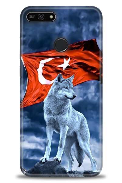 Rulet Aksesuar غطاء متوافق مع هاتف هواوي هونر 7A HD مطبوع - غطاء سيليكون بتصم...