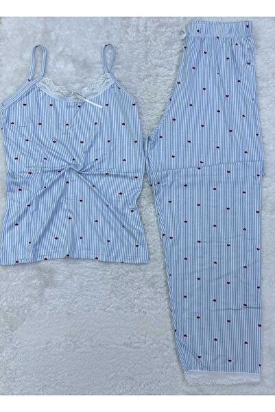 VAJESTO طقم بيجامة نسائية بحمالات خيطية، ملابس نوم صيفية أنيقة من القطن الناع...