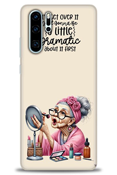 Rulet Aksesuar غطاء متوافق مع هاتف هواوي P30 Pro HD مطبوع - غطاء سيليكون بتصم...