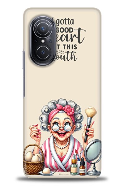 Rulet Aksesuar غطاء متوافق مع هاتف هواوي نوفا 9 SE HD مطبوع - غطاء سيليكون مص...