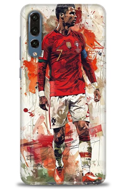 Rulet Aksesuar غطاء متوافق مع هاتف هواوي P20 برو HD مطبوع + واقي شاشة سيراميك...