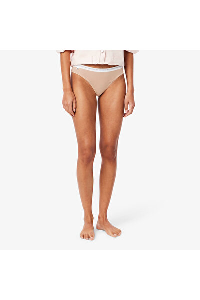 Lacoste Kadın 3'lü Bej Külot