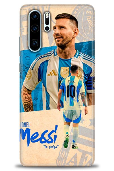 Rulet Aksesuar غطاء متوافق مع هاتف هواوي P30 Pro HD مطبوع - غطاء سيليكون بتصم...