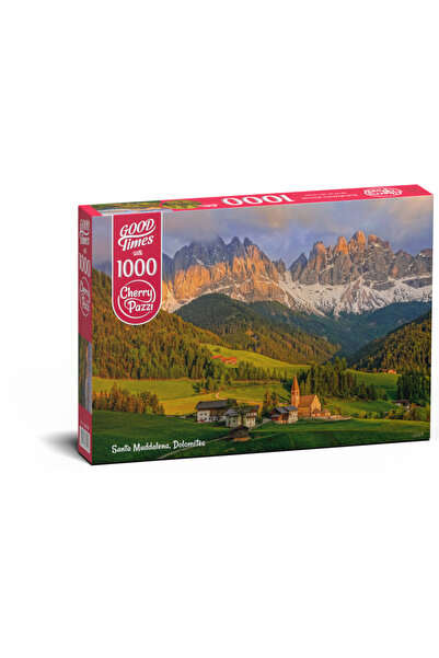 optimaroma Puzzle 1000 piese Santa Maddalena, Dolomiti 30028 Cherry Pazzi