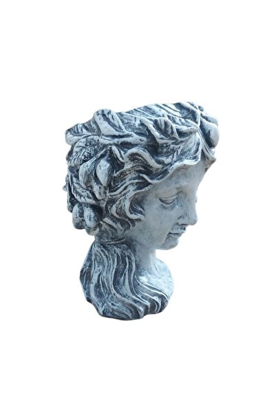 BV Decorative vase, Female bust, Vintage Gray, 30 cm