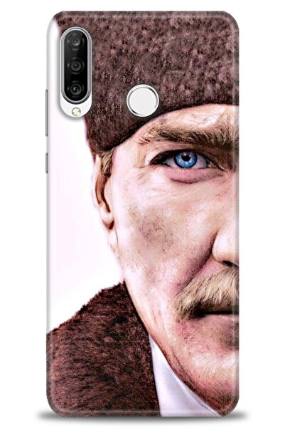 Rulet Aksesuar غطاء متوافق مع هاتف هواوي P30 لايت HD مطبوع - غطاء سيليكون بتص...