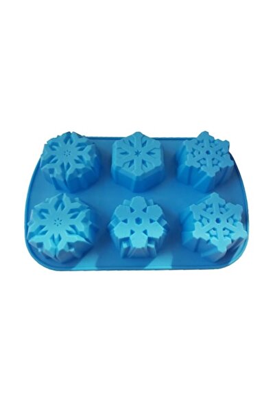 BV Силиконова форма за печене, 6 гнезда, Снежинки, 154 COF