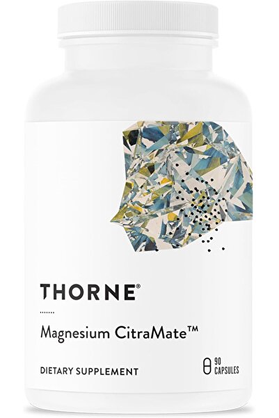 Thorne سيترامات المغنيسيوم - مكمل غذائي غني بالمغنيسيوم (سترات-مالات)، 90 كبسولة