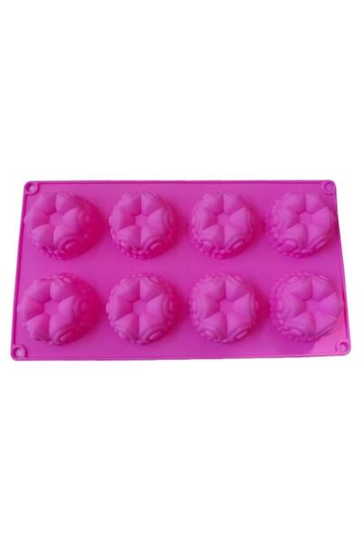 BV Силиконова форма за торта, 8 гнезда, Флорални, 151 COF