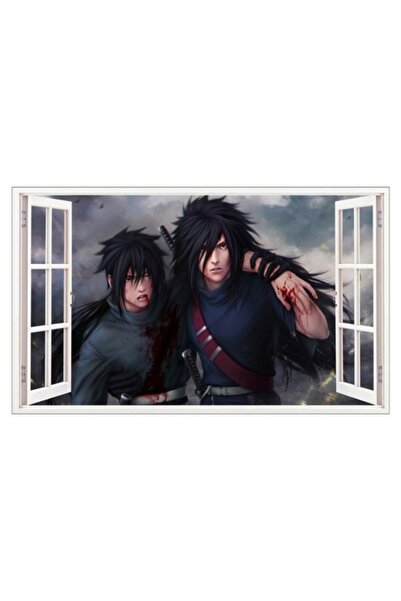 BV Autocolant decorativ 3D pentru fereastră - Naruto, 85 cm (1028STK)