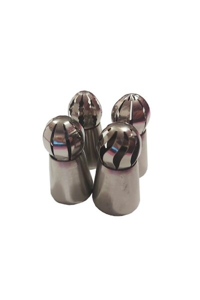 BV Комплект от 4 декоративни дюзи от неръждаема стомана, Русия, 5,5 см, 136 COF