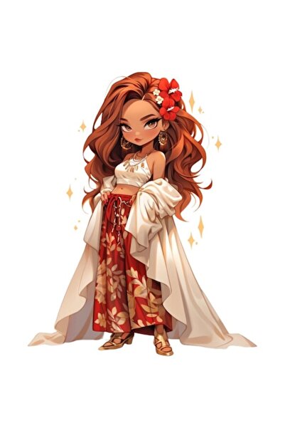 BV Sticker decorativ, Printesa, Portocaliu