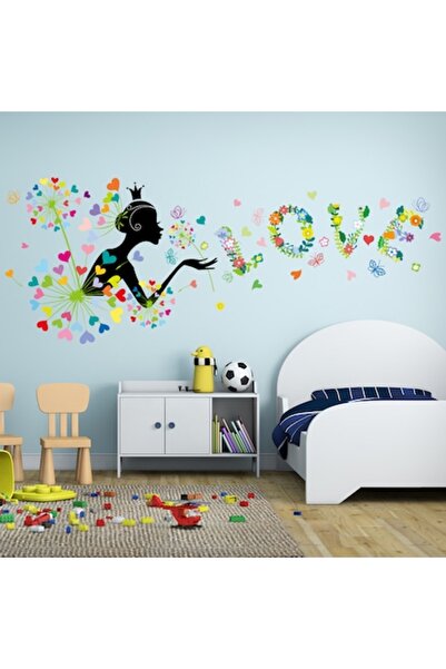 BV Autocolant decorativ „dragoste” 160 cm - 65 bucăți