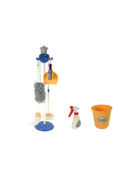 LeanToys Súprava na čistenie pre deti, plastová so 7 doplnkami,