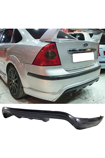 AkmTuning Ford Focus 2.5 Sedan Arka Ek Difüzör Siyah Plastik 2008 2009 2010 2011 Arka-difizör-bodykit-ek