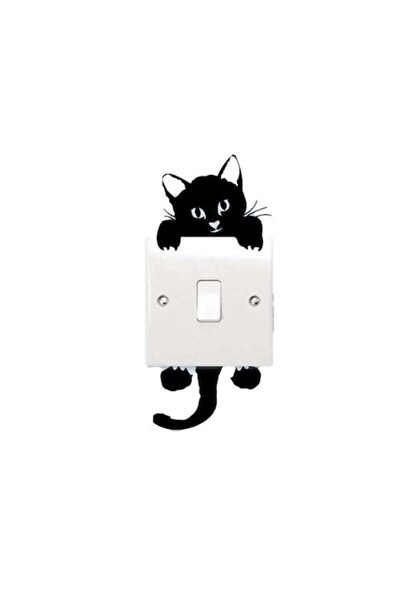 stickerino Decorative switch sticker, Cat, 11.5 cm, 1018STK